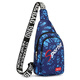 New Nurse Xin's New Chest Bag Men and Women Single-Hofiler Crossbody Bag de Oxford tela Oxford Mochila Sports Riding Chox Crossbody Bag 9901 Actualización de espesor de hoja negra/actividades repelentes al agua 00:59