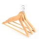 Jiayi solid wood clothes hanger suit clothes support dry and wet dual-use clothes hanger drying clothes rack solid wood color 10 pieces