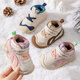 Tombeck baby winter cotton shoes infant functional shoes toddler shoes warm sports shoes children's shoes coffee color size 19