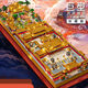 Forbidden City building blocks Chinese style ancient building Forbidden City three-in-one high-difficulty huge assembly toys Large Great Wall three-in-one 13822+acrylic lamps