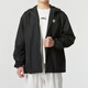 Adidas jacket men's hooded spring outdoor sportswear casual loose big logo clover windproof jacket IR9852 M