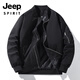 Jeep Spirit Pilot Veste de travail personnalisé vêtements imprimement logo printemps et automne veste de travail d'entreprise personnalisée Uniforme de baseball brodé Men LD677 Broidered J35 Veste bleu foncé M