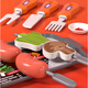 Mama und Papa BBQ Toy Cart Gegrillte Spieße Mini Küche Spielhaus Simulation Kochen Kinderspielzeug Mädchen Neujahr Geschenke