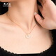 Zhou Taisheng New Year's gift Peace buckle Hetian jade necklace for girls new Chinese style clavicle chain for girlfriend