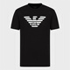 ARMANI/阿玛尼 EA 男士经典时尚鹰标短袖圆领T恤 8N1TN5 1JPZZ 浅蓝色 684 S