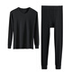 Langsha Herbstkleidung und Hosen reine Baumwollmänner Dünne Herbst- und Winter neue Baumwollpullover antibakterielle und Anti-Mitenthermie-Thermal-Unterwäsche-Set