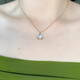 Fat Donglai's same style DL 1998 light luxury small skirt necklace 18k gold Chaumet platinum white mother-of-pearl small fan large rose gold with diamond white mother-of-pearl