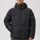 阿迪达斯 （adidas）羽绒服男装2024冬季新款保暖外套连帽鸭绒面包服保暖JV6187 JV6187黑色 M