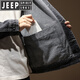 JEEP SPIRIT大码工装夹克男宽松美式复古肥佬牛仔外套加肥加大中年胖子男装潮 GSX683深蓝 7XL 260-280斤