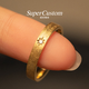 SUPERCUSTOMsupercustom super custom wedding ring confession series mercury wedding ring custom ring rice ear gold 18K yellow No. 11-12/single piece