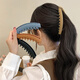 Morning Star Large Hair Volume Banana Clip Hair Clip for Women Back of Head 2025 New High Ponytail Artifact Fixed Grasp Clip Vertical Clip Black 13cm