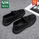 
Woodpecker Official Wenzhou Official 2025 Four Season New Bean Dog Shoes Men's All-Match Casual Shoes Spiritual Young Man's Foot Shoes Transparent 9905 Black-Brand Flagship 44