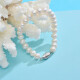 Jingrun Zhuohua Freshwater Pearl Bracelet White Round 9-10mm 18cm Simple Elegant Young Style for Mom
