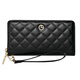 Jinlilai Wallet Damen Long Leder Reißverschluss Clutch Clutch 2025 Einfache Brieftasche Trendy Clutch Clutch Geschenk für Frau Mobiltasche Schwarz [offizieller Straight Shipping. Eine falsche eine feine Sache zehn] kleine Tasche