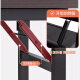 Huakai Zhixing Table plegable Desk Desk Desk Desk Descripción Escritura Mesa de comedor Tabla larga BGZ718 Doble capa 1.2 metros