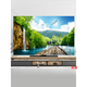 JINGGA TV COUVERTURE COUVERTURE DE 55 pouces Hanging Desktop Curved Universal TV Couvercle de la poussière B1450 plage 45-48 pouces (110 * 65)