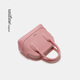 UNIFINE shell bag head layer cowhide frog bag one shoulder crossbody bag original design women's handbag birthday gift milkshake white