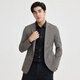 Lilang light and fashionable men's clothing [skin storage clothes] new spring and summer suit for men young commuting light and thin suit jacket Coffee 175A
