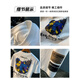 
Qianji (QIANJI) summer trendy men's short-sleeved dopamine wear half-sleeved printed T-shirt thin sweat-absorbing comfortable men's T-shirt white [JSW9905 white] L suitable for 109-123Jin [Jin equals 0.5 kg] wear