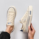 Zapatos para hombres Renminbi Zapatos de lona primavera Nuevos zapatos clásicos de bajo techo para hombres versátiles zapatos de tela casual transpirable para hombres beige-095 41 tamaño regular