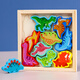 Sangétien (Sangty) Puzzle's Puzzle Habbing Board Board Animal Animal Puzzle Building Block Puzz