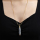 Fat Donglai's same 18K gold dzi bead vertical buckle special buckle pendant empty support accessories with gold