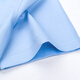 Shanshan (FIRS) [Ironización libre de amoníaco líquido] Camisa de manga corta para hombres Camisa de plancha de algodón puro de algodón puro para hombres para hombres azules de manga corta 39