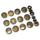 Sijie Down-Jacke Knöpfe, Mutterknöpfe, 17 mm Kupferquad-Knöpfe, Jeanskleidung, Jacke, Schnappknöpfe, versteckte Metallknöpfe, vielseitige Knöpfe, TGT19 6 Sätze: Kombiniert mit doppelseitiger 831