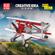 Yuxing -Modellbausteine ​​sind mit LEGO Red -Doppeldecker kompatibel, angeschlossen in Kinderspielzeug, 8. Geburtstagsgeschenkmodell