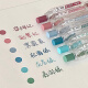 爱好（AIHAO）莫兰迪彩色中性笔0.5mm子弹头按动彩色做笔记手账标记笔多色笔6色 GP2601
