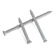 Jinggong (JINGGONG) self-cutting screws, aluminum alloy doors and windows, broken bridge openings, cement screws, door and window installation, t30 plum blossom head road rust treasure, big head galvanized 7.5*92 (50 pieces)