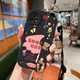 WAIDM适用vivo Y52s手机壳vivoy52t保护套女款vivo y52t手机套腕带挂绳支架全包防摔硅胶软壳斜挎 【防摔贴皮红】HH1365 vivo Y52s