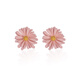 Qlady Daisy Flower Earrings Feminine High-end Earrings 2025 Young Luxury Niche Earrings Birthday Gift