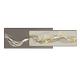 
Huaixue abstract lines living room decoration painting light luxury Italian minimalist style sofa background wall superimposed high-end mural JD11949 100*32/100*42cm crystal diamond aluminum alloy black frame