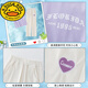 G.Duckkids Little Yellow Duck Girl Girl Anzug Kinder modisch 2024 neue große Kinder kurzärmelige T-Shirt Long T-Shirt Sommer Freizeit 15025 Meter Weiß + 9928 Lila 170 cm