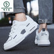 Holzspecker Herrenschuhe für Sommer atmungsaktiv 2025 Neues Mesh Teenager Studentin Casual Board Schuhe Herren -Sohle -Höhen -Vergrößerung Sport Cumshot Schuhe 9908 Black 42