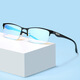 Xinjing Farbe rot grüne blinde Farbe Schwache Brille Transparente Korrektur für die Farbverteidigung TR90 Ultra-Licht-Halbrahmen zum Senden von Inspektionsbildern Schwarzer Rahmen + Spiegelbox Spiegeltuch + Erkennungsbilder Farbe blinde Farbe Schwaches Objektiv