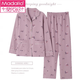 
Modal pajamas women cotton middle-aged mother long-sleeved spring and autumn cotton mother-in-law spring and summer middle-aged and elderly home clothing set 9923 M Recommended 80-100 Jin [Jin equals 0.5 kg]