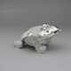 Spring Brocade Carp Feet Silver S999 Tea Tea Pet Decorations Home Feng Shui Decoración Colecciones Retro Sterling Silver Tea Table Decoración de sapos 688 Gramos