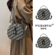 柏萨尼（PESASRIE）品牌包包女包轻奢单肩斜跨包女士新款手提小圆包情人节生日礼物 高级蓝【全国十仓/当次日达】 新年限定礼盒包装