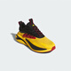 阿迪达斯 （adidas）男鞋AlphaBoost V2 新款复古休闲轻便透气减震运动休闲鞋男老爹鞋 黑黄IH3886 38.5