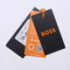 Hugo Boss (Hugo Boss) Nouveaux produits, Men's's Orange Series Slim Fit Version Polo à manches courtes Cadeaux pour hommes, hommes 50472665 694 Impression décalée de logo rose de viande xl