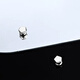 Mansheng silver ear clip for men, trendy and high-end, no piercing, no punching, fake earrings for women, unique magnetic ear bone clip, silver single