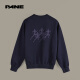 Panepane 2024 Autumn Nueva sudadera redonda de cuello redondo letras de mangas casuales de manga larga