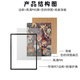 1000 piece puzzle photo frame 50x70 puzzle frame simple modern poster 50x75 universal sketch frame black puzzle frame with tools, film and back plate 50*70 cm