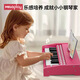 Meloplay Kinder Klavierspielzeug für Mädchen und Jungen 1-3 Jahre alte frühe Bildung Holz elektronisch Klavier können Puzzle Geburtstagsgeschenke Klassiker schwarz spielen [Plug-in/Battery Model + Music Score Aufkleber]