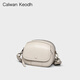 Calwan Keodh Crossbody Bag Damenbag 2025 Neue Frühlings- und Sommer-echtes Leder kleiner runde Tasche One-Shoulder-Freizeitgeburtstagsgeschenk für Freundin und Frau [schöne] leichte Luxus-Mode-vielseitige Crossbody-Tasche Praktische und herzzerreißende Mädchen Freundin