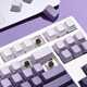 腹灵mk870pro黑莓侧刻机械键盘蓝牙有线无线客制化电脑游戏静音办公 【三模】白色面Pro+暗香侧刻 凯华BOX白轴V2【圆珠笔音】 87键