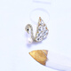 Oliveira French Olivera Pearl Brooch White Little Swan C8-1047