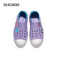 Skechers children's shoes, bubble shoes, summer girls' slip-on sandals, clogs, casual, comfortable, breathable, versatile sandals, lavender/light green/LVAQ size 30